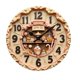 thumbnail image 3 of Reloj de pared de diseño retro, funciona con pilas, movimiento silencioso, reloj decorativo artístico para oficina, comedor, bar, cafetería. Estilo C, 3 of 6