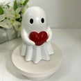 thumbnail image 2 of WLOELOEW Figurine Cœur Fantôme d'Halloween Ornement en Résine Décoration Mignonne et Effrayant pour Étagère de Table Statue Décorative, 2 of 4