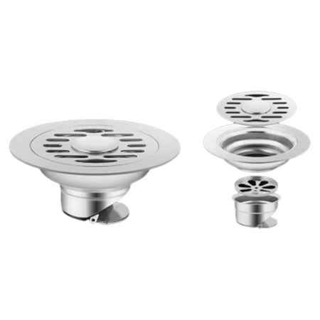 

Stainless Steel Bathroom Sink Stopper+ Floor Drain Anti Cover：Anti-clogging I6Z6