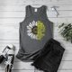 thumbnail image 3 of Gibobby Camiseta sin mangas de verano para mujer, camiseta sin mangas con gráfico de flores , camiseta informal para vacaciones(Gris oscuro,G), 3 of 4