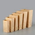 thumbnail image 3 of NIYANGLE 100Pcs Food Paper Bags Chocolate Kraft Square Bottom Oil Proof for Snacks, 3 of 8