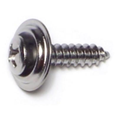 

#8 x 3/4 Steel Phillips Oval Trim Washer Head Sheet Metal Screws (24 pcs.)