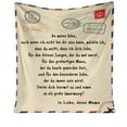 thumbnail image 3 of Wrap Blanket Comfortable Blanket A Friends Perfect Lovers for Letter Home Textiles Multipurpose Blanket Soft Breathable Machine Washable All-Season Throw Blanket for Hot Sleepers Bedroom Travel, 3 of 8