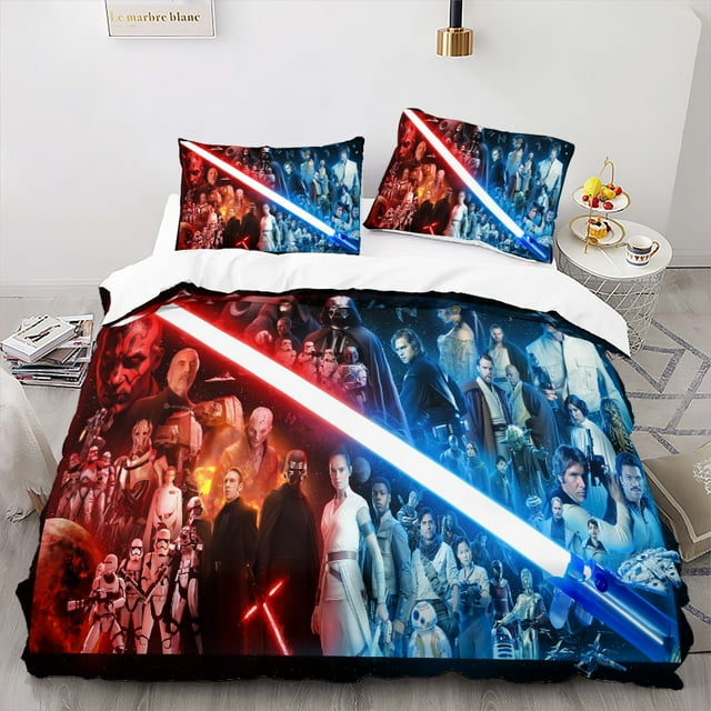 Star Wars 3D Printed Star Wars Yoda Baby Bedding Quilt Cover Three-Piece Set