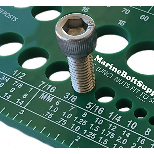 Marine Bolt Supply Nut, Bolt & Screw Gauge (Standard & Metric) (Coarse