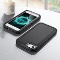 thumbnail image 6 of JTCASES for iPhone 7 / 8 / SE 2022 & 2020 Case, Shockproof Anti-drop PC Frame Anti-slip Strip Silicone Back Shell Rugged Anti-scratch for iPhone 7 / 8 / SE 2022 & 2020 (4.7") - Black, 6 of 8