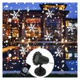thumbnail image 1 of Proyector de copos de nieve navideños con luces de nieve para exteriores e interiores, ideal para fiestas de Año Nuevo y mucho más., 1 of 6