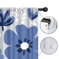 thumbnail image 4 of Blackout Kids Curtains,Blue Pioneer Flower Childrens Insulated Curtains Set Of 2,Bedroom Essentials,Toddler Room Decor 52x84in(132x213cm), 4 of 4