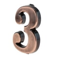 thumbnail image 4 of yuksok Copper Plaque Number House Address Digits Sticker Plate Sign 3 Number 3, 4 of 7