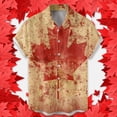 thumbnail image 2 of Wyzesi Wool Shirt Men Plus Size Male Spring and Summer Canada Day Short Shirt Lapel Fully Printed Printed Single Shirt Polyester Shirts for Men Sublimation, 2 of 4