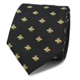 thumbnail image 2 of MENDEPOT Bee Necktie With Box Microfiber Jacquard Gold Bee Pattern tie, 2 of 10