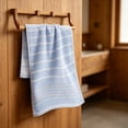 thumbnail image 5 of AUNVITO 100% Cotton Bath Towels, Light Weight, Soft, Super Absorbent and Fast Drying, No Fading Multipurpose Use for Sports, Swimming, Travel, Fitness, Yoga, Multicolor, 5 of 6