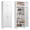 White-90" H-RI, variant on Polup 90" Height Modern Metal Pantry Storage Cabinet with Doors and Adjustable Shelves White for Living Room Kitchen and Home