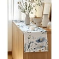 thumbnail image 5 of Table Runner 72 Inches Long for Kitchen Dining, Spring Blue Floral Dresser Scarf Farmhouse, Dining Table Decorations for Wedding/Parties, Country Garden Wildflowers Botanical 16 x 72 In, 5 of 8