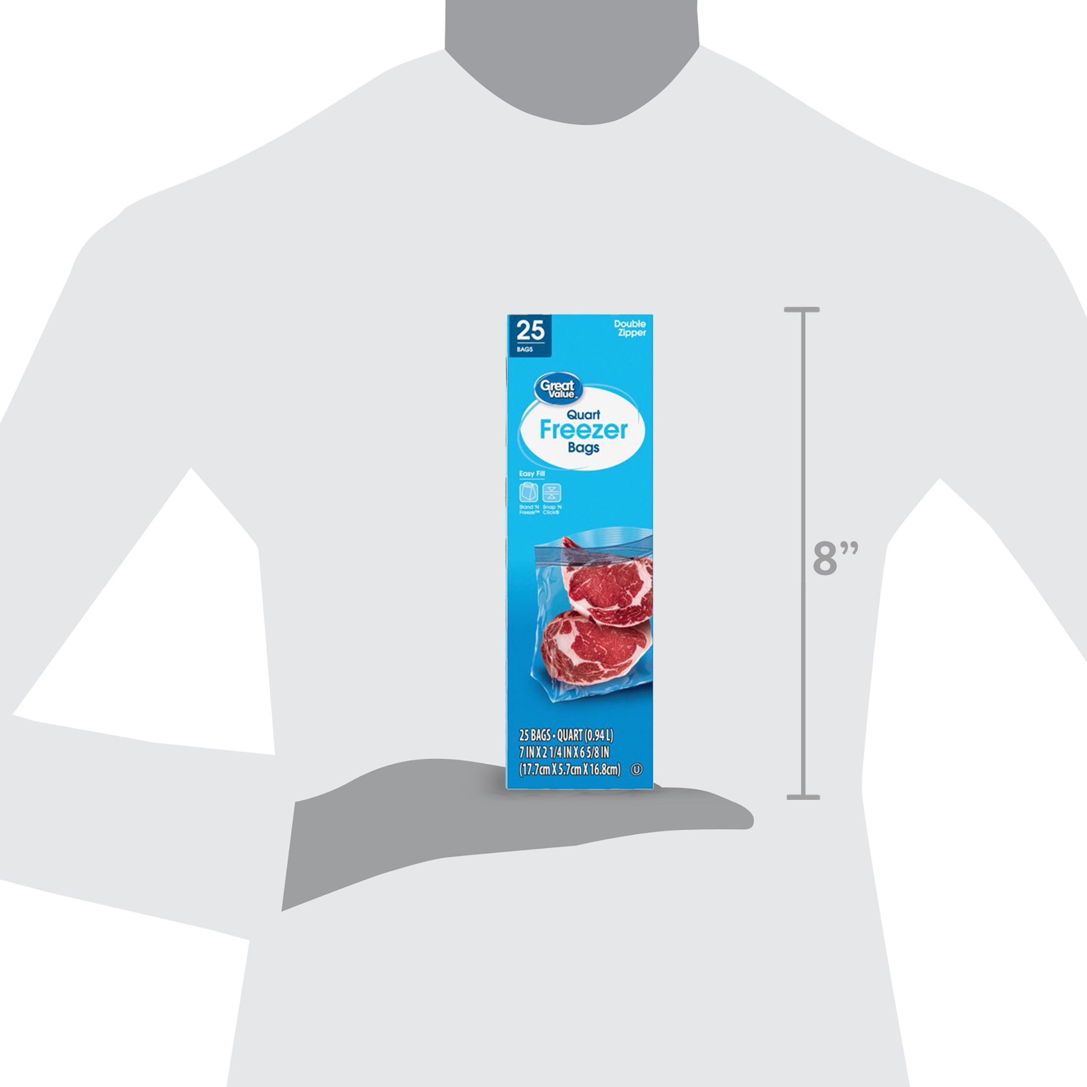 Great value quart freezer bags new arrivals