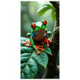 thumbnail image 2 of Vivid Colorful Frog Themed Background Banner for Party Decorations Photography Props Jungle Themed Events and Animal Lovers Gatherings, 2 of 8