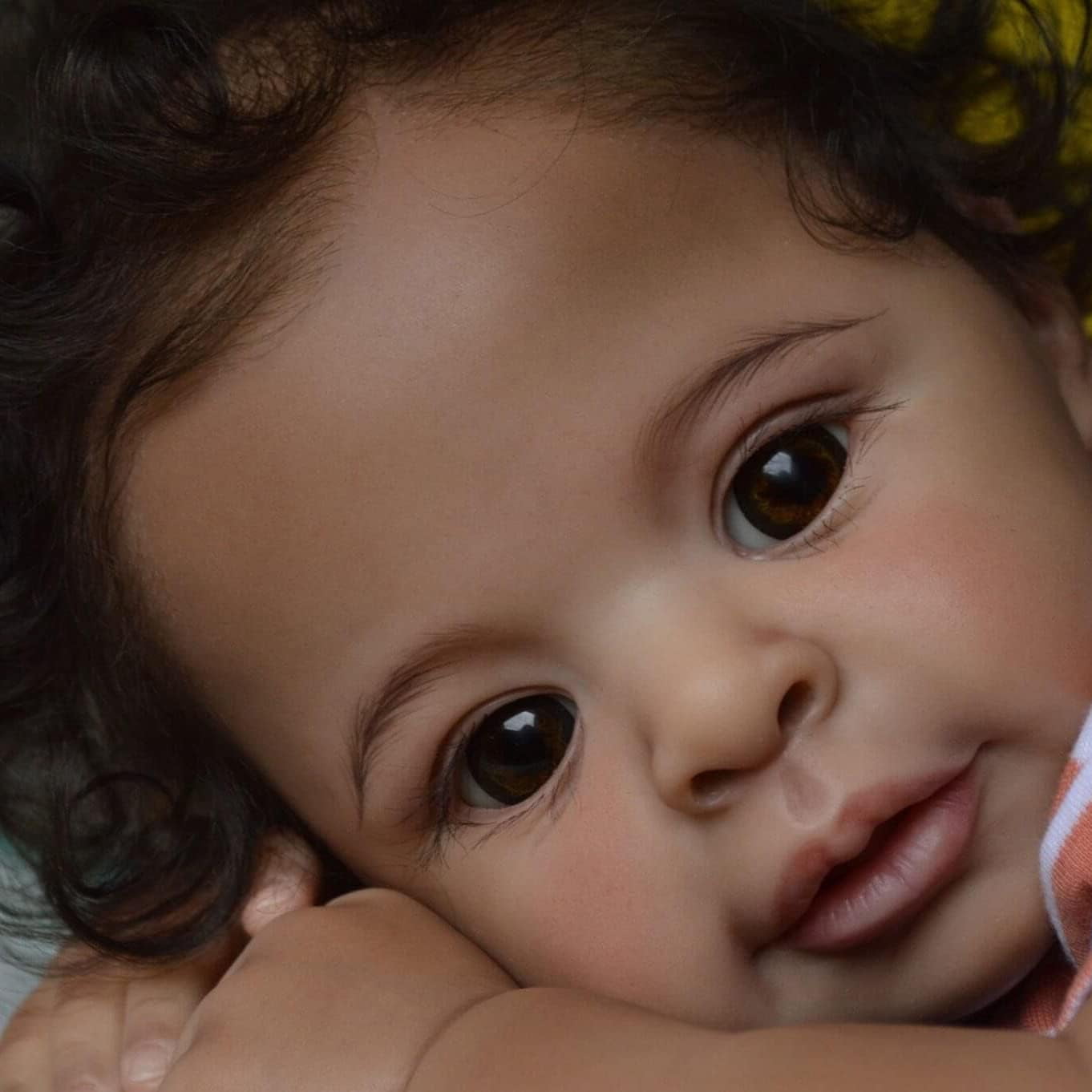 22 inch Reborn Baby Dolls Black Girls Realistic African American Babies Lifelike Handmade Soft Body Dolls Children Birthday Gift Set