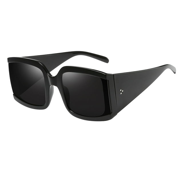 1Pack Sunglasses Black Frame Large Frame PC Material Polarized For Men Boys Outdoor Protection