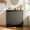 Black, variant on UPGO 1 - Drawer Nightstand With Charging Station, Versatile Side Table With Storage