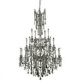 thumbnail image 2 of 9225 Rosalia Collection Large Hanging Fixture D38in H62in Lt:12? Pewter Finish (Royal Cut Golden Teak Crystals)-Finish:Pewter, 2 of 2