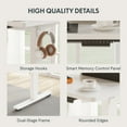 thumbnail image 3 of FlexiSpot 55"x24" Electric Standing Desk with One-Piece Desktop, 2 Removable Drawers, Headphone Hook, 4 Height Memory Presets, 250lbs Capacity Ergonomic Sit Stand Desk with Monitor Stand, 3 of 11
