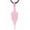 Pink-Rose Quartz, variant on 6 Facet Point Crystal Necklace Lucky Healing Stone Pendant with Adjustable Rope Natural Quartz Yoga Spiritual Necklaces Jewelry for Men Women