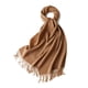 thumbnail image 1 of Sonducket Bufanda unisex con flecos Bufanda de tubo cálida y acogedora para invierno Bufandas de punto fino Borla con flecos Accesorios de disfraces marrón, 1 of 6