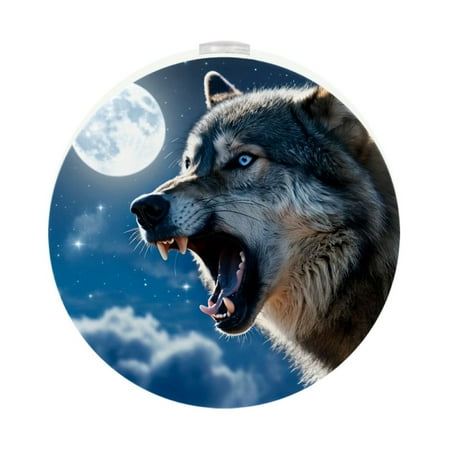 

Plug in Led Night Light with Auto Dusk to Dawn Sensor White Nightlights for Hallway Bedroom Kids Room Kitchen Stairway 2 Pack Galaxy Wolf Blue Universe Starry Sky Milky Way