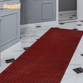thumbnail image 7 of Semfri Runner Rugs 2 x 8 ft Carpet Runner Striped Rug Area Rugs for Aisle Hallway Balcony Garage Entryway Stair Red, 7 of 7
