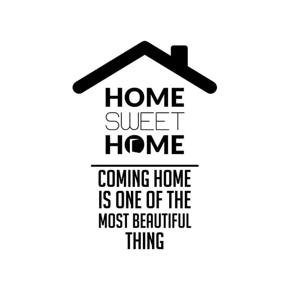 Darling Souvenir Home Sweet Home Quotes Wall Decor Burlap Print Housewarming Gift-Burlap Print Only(8 x 10 Inches)