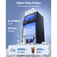 thumbnail image 2 of VEVOR Commercial Ice Maker Machine, 100 lbs/24h with 30 lbs Storage Capacity, Built-in/Freestanding/Under Counter, Stainless Steel Ice Maker with LED Display, 2 of 9