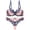 Blue, variant on Bra Brief Sets Women Fashion Underwear Lace Push Up Set Underwear Breathable Absorbent Light Adjustment Underwear Gray 95B