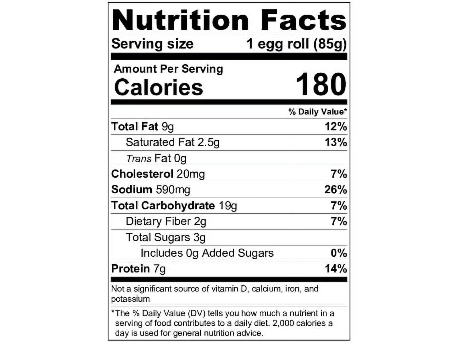Minh Egg Roll, Pork and Vegetable, (36 count)