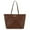 Dark Brown, variant on Tote Bags for Women Purses and Ladies Handbags Medium Size Shoulder Bags with Zipper, Black