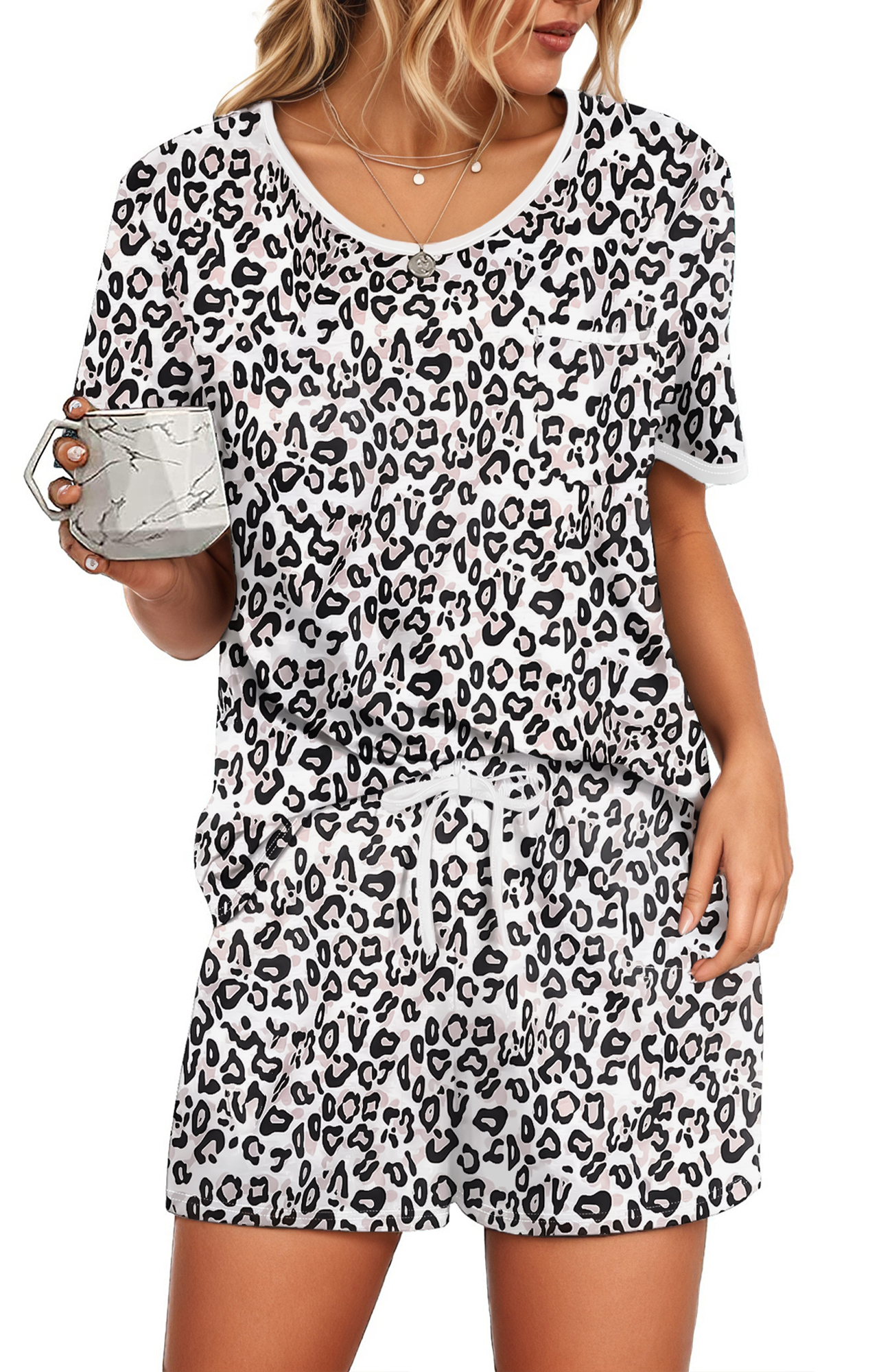 UVN Women's 2-Piece Lounge Set with Shorts