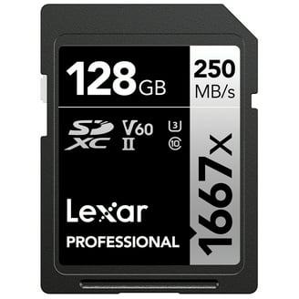 Lexar Professional 1800x SDXC UHS-II Card GOLD Series 128GB - (2