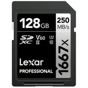 Lexar Professional SILVER Series 1667x SDXC UHS-II Card (128 GB), LSD128CBNA1667
