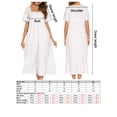 thumbnail image 2 of Vestido Irfora Vestido de tumbona para mujer con bolsillos, volantes de encaje, camisones sueltos de manga corta, ropa d Irfora Vestido, 2 of 7
