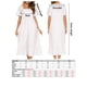 thumbnail image 5 of Vestido holgado de manga corta con bolsillos y volantes de encaje para mujer, 5 of 7