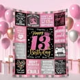 thumbnail image 2 of 13 Year Old Girl Birthday Gifts,Teenage Girls 13th Birthday Gifts Throw Blanket 5,Happy 13th Birthday Decorations Blanket for Girls,Birthday Gifts for 13 Year Old Girl Daughter Bestie Sister, 2 of 7