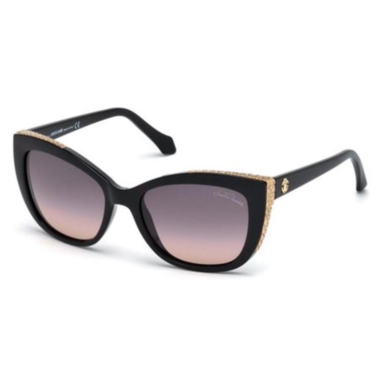 Roberto Cavalli RC888S 01B Mekbuda Black Cat Eye sunglasses 