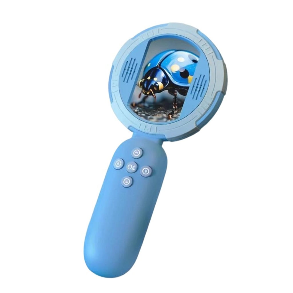 Kids Educational Magnifying Tool 200MP Imaging Adjustable LED Light Portable Science Observation