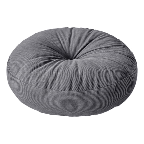Corduroy Floor Cushion Pouf Seat Pad – Soft Round Non-Slip Floor Mat for Living Room, Bedroom, Yoga, Meditation, and Lounge Spaces