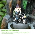 thumbnail image 3 of Gnomo de jardín de motocicleta, 5,25" x 5,25", estatua impermeable, protección solar, decoración de jardín para jardín, decoración de patio, decoración de balcón JM  Cocina, Decoración y Otros, 3 of 5