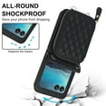 thumbnail image 5 of for Motorola Razr+ 2024 Wallet Case, Adjustable Detachable Crossbody Strap Zipper Purse with Credit Card Slots Holder RFID Blocking PU Leather Protective Cover for Women Girls, Black, 5 of 11