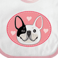 thumbnail image 4 of Inktastic French Bulldog Dog Girls Baby Bib, 4 of 4