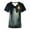 Black, variant on QATAINLAV Womens Halloween Holiday Scrubs Stretchy Medical Nursing Scrub Tops Cute Ghost Print Short Sleeve V Neck Tunic Shirt Working Uniform Scrubs with Pockets Limited Time Deal Green L