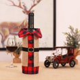 thumbnail image 5 of JM 4 Uds. Fundas para botellas de vino de gnomo navideño, bolsas para botellas de vino hechas a mano, decoraciones para fiestas de mesa navideñas, estilo de regalo 4 JM, 5 of 5