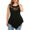 Black, variant on Fesfesfes Plus Size Tops for Women Mesh Lace Splicing Round Neck Sleeveless Tops Elegant Solid Color Tees Tops Casual Tunic Loose Irregular Hem Blouse Tops