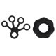 thumbnail image 1 of Hand Grip Strengthener Kit Stress Relief Silicone Hand Grip Trainer Finger Exerciser for Daily Fitness Rock Climbing Black, 1 of 4